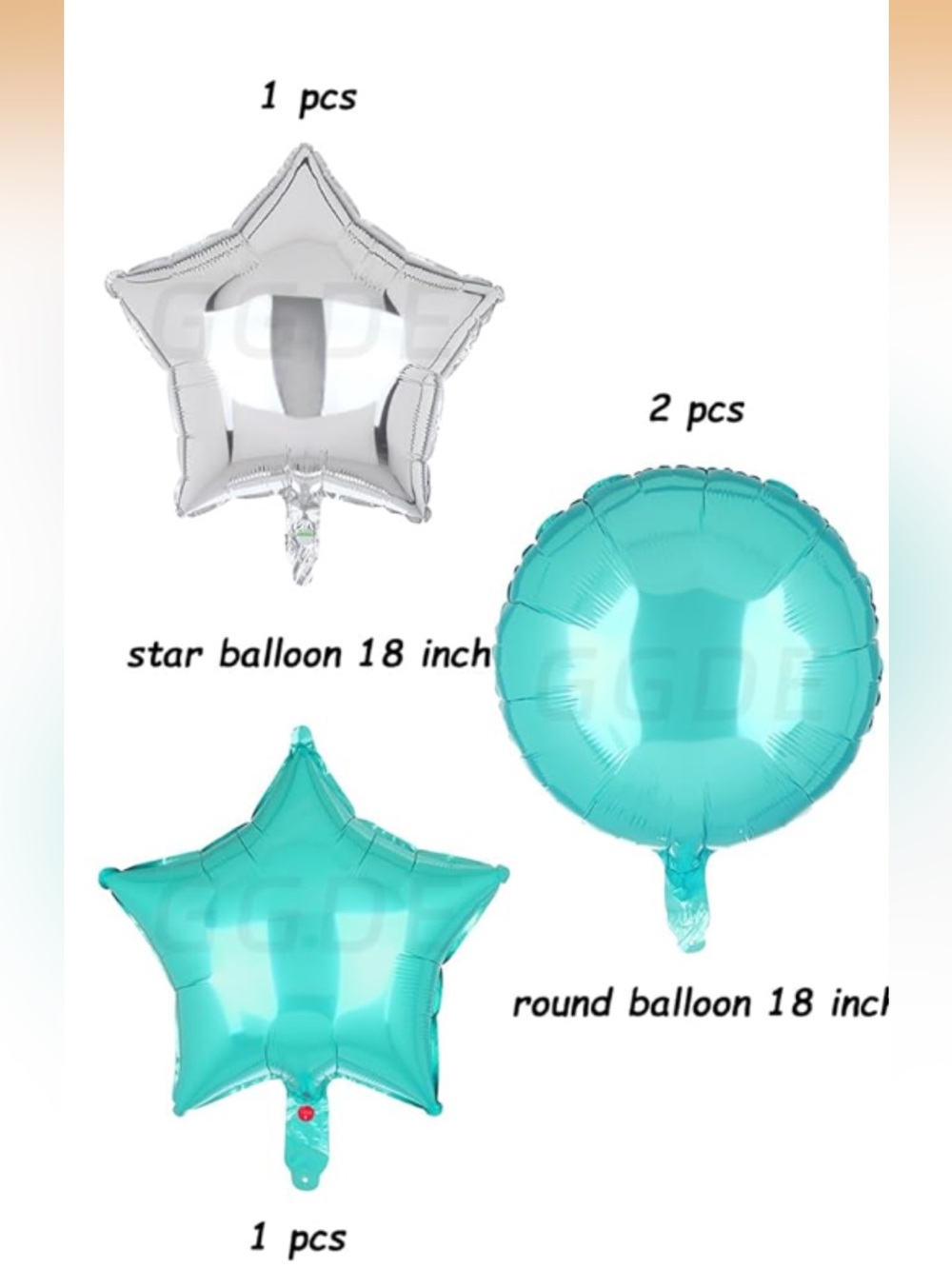 Turquoise Party Decoration Set - Picture 10 of 16
